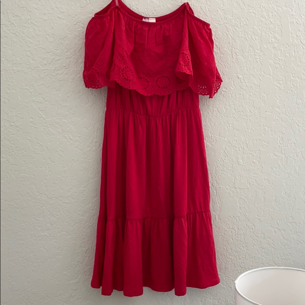 Beautiful Red off-the-shoulder Dress